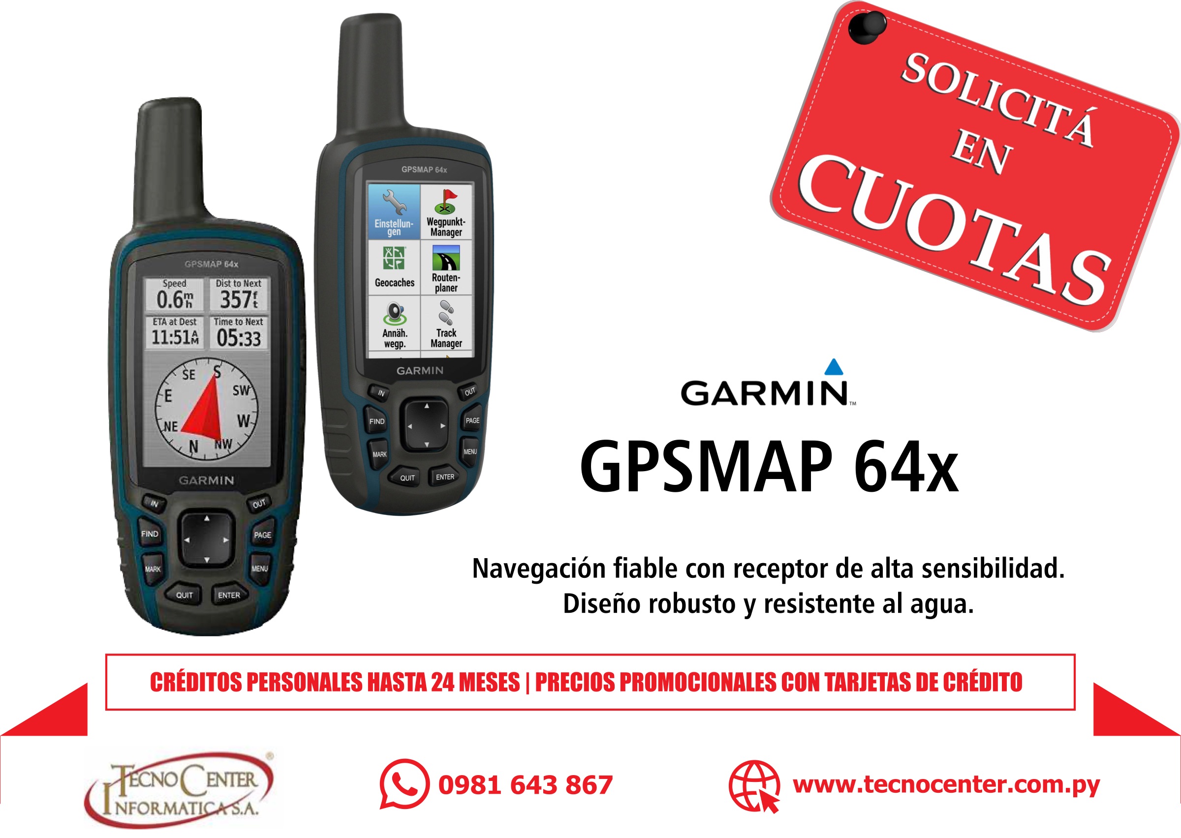 GPS Garmin GPSMAP 64x